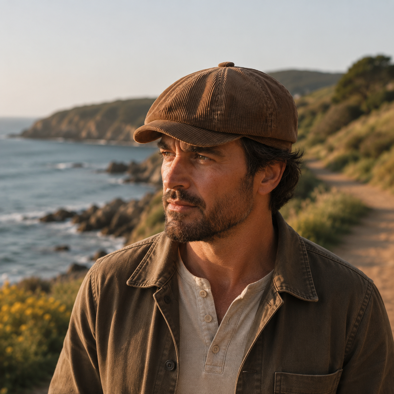 Benson Corduroy Newsboy Cap