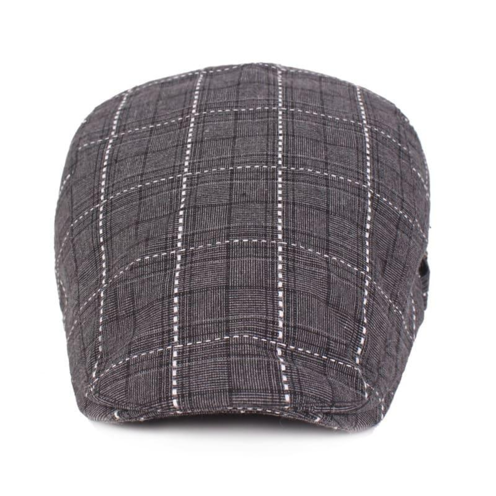 Campbell Plaid Cotton Flat Cap