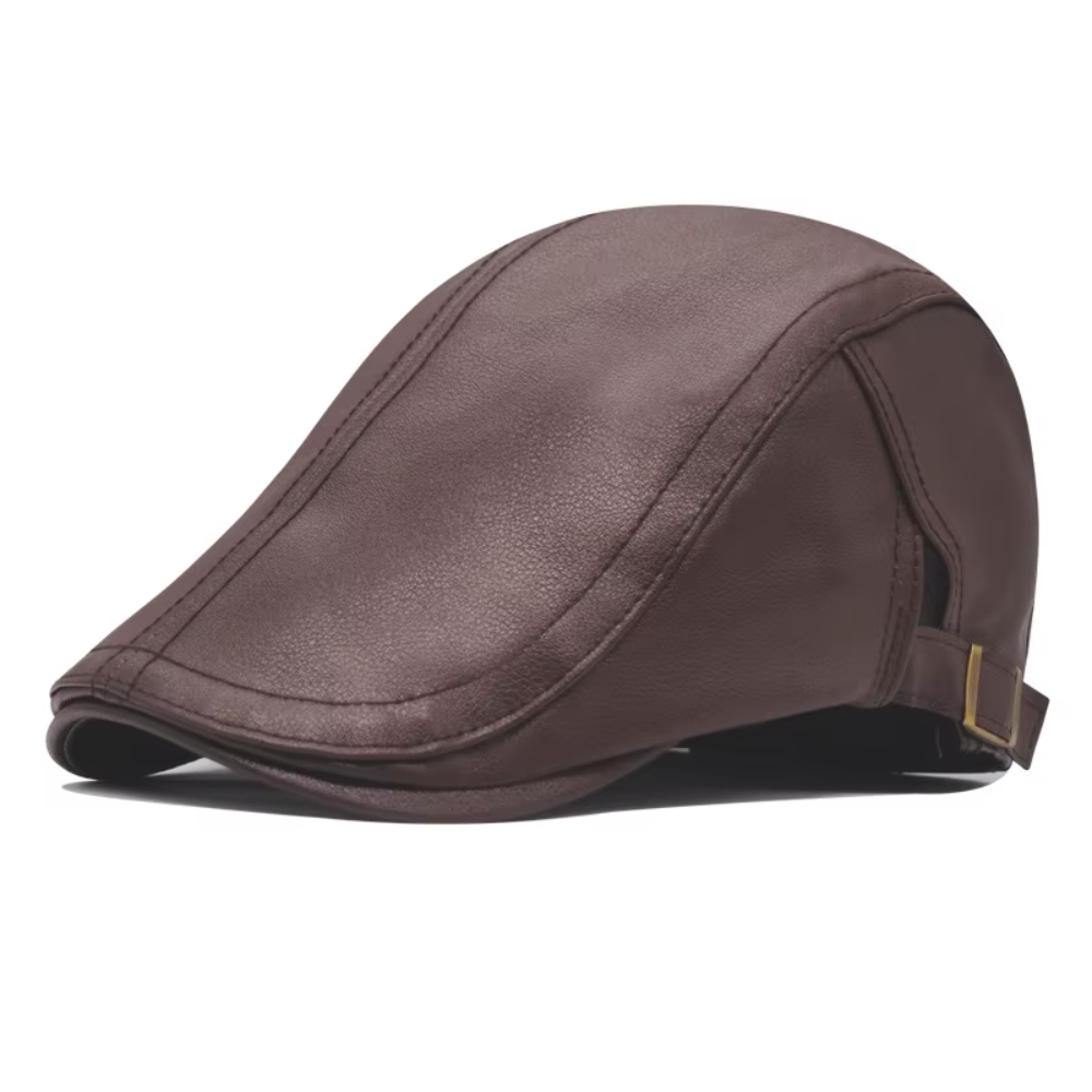 Blackwood Classic Leather Flat Cap
