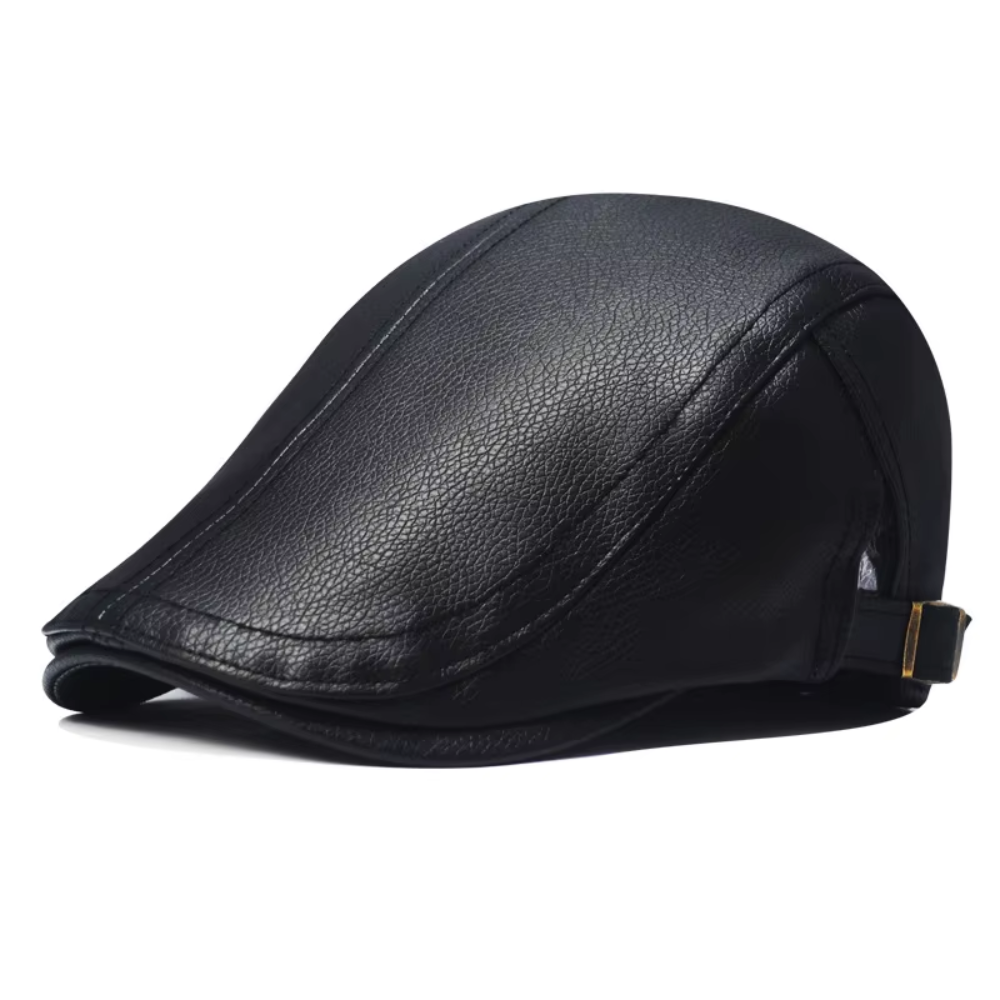 Blackwood Classic Leather Flat Cap