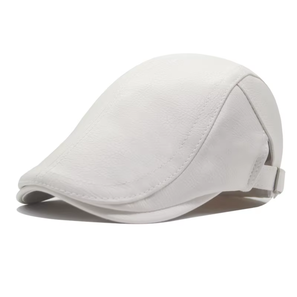 Blackwood Classic Leather Flat Cap