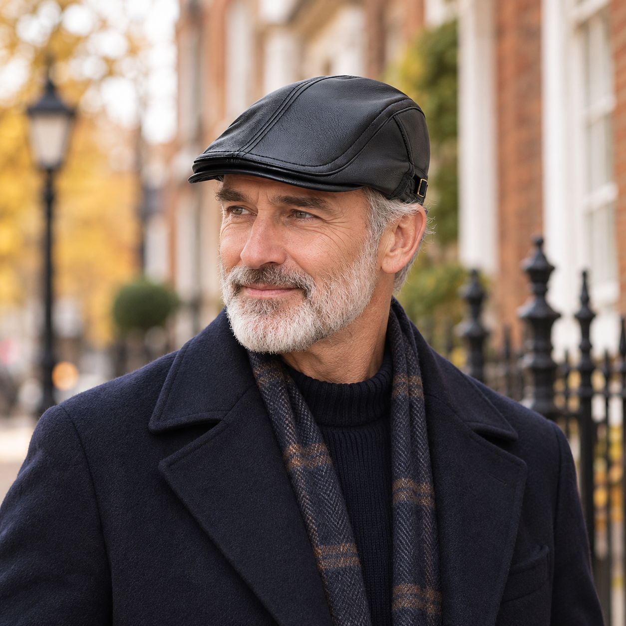 Blackwood Classic Leather Flat Cap
