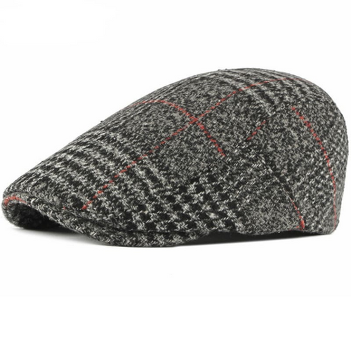 Braemar Tartan Wool Flat Cap