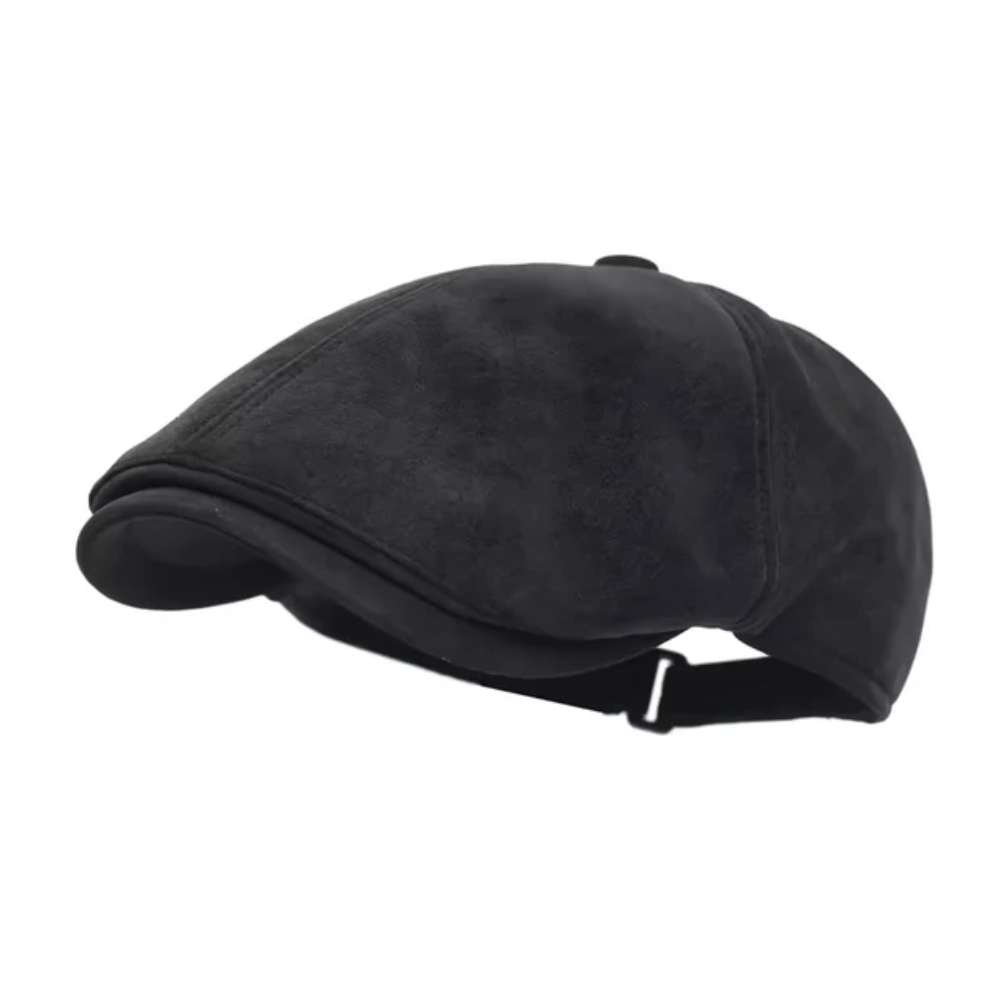 Brampton Warm Leather Flat Cap