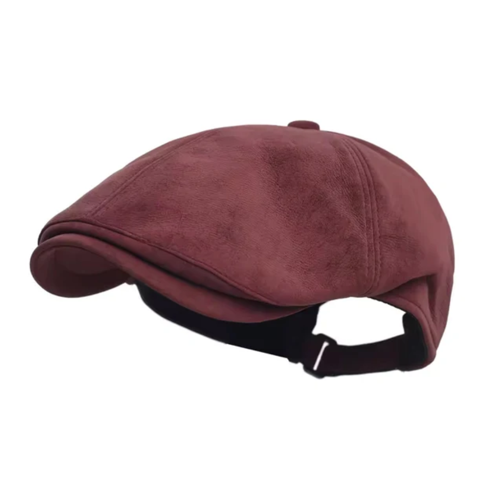 Brampton Warm Leather Flat Cap