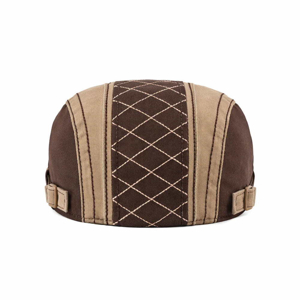 Brighton Quilted Flat Cap