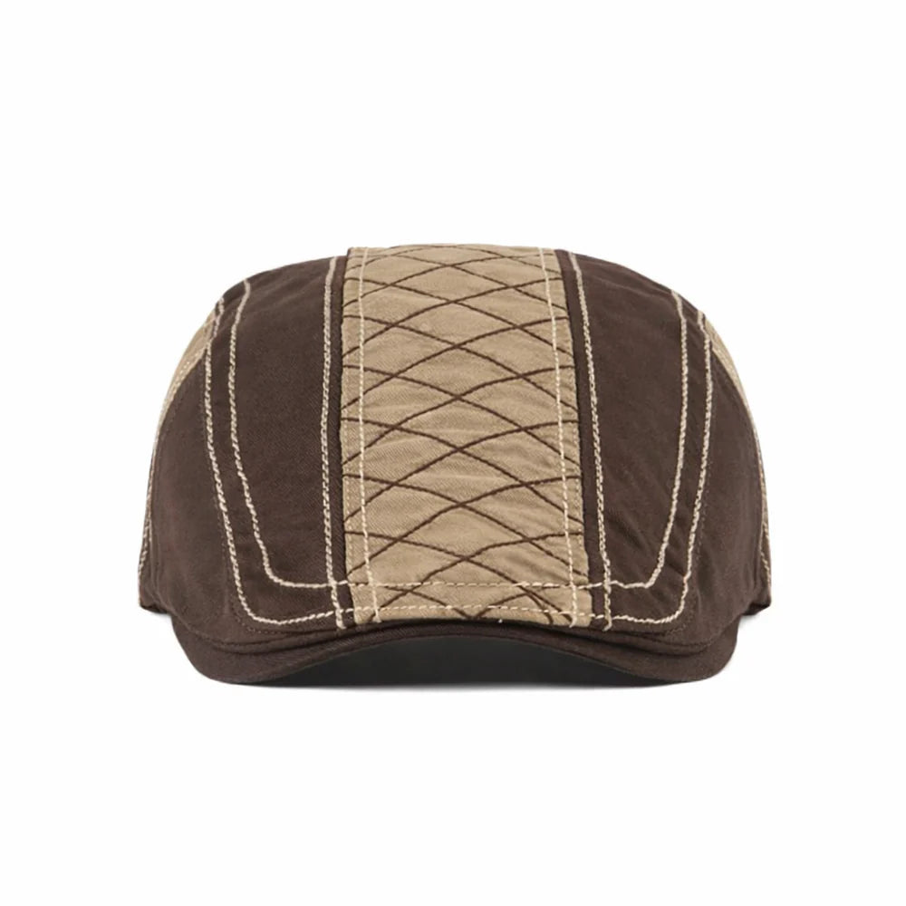 Brighton Quilted Flat Cap
