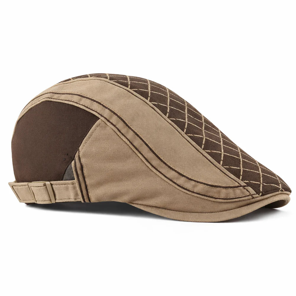 Brighton Quilted Flat Cap