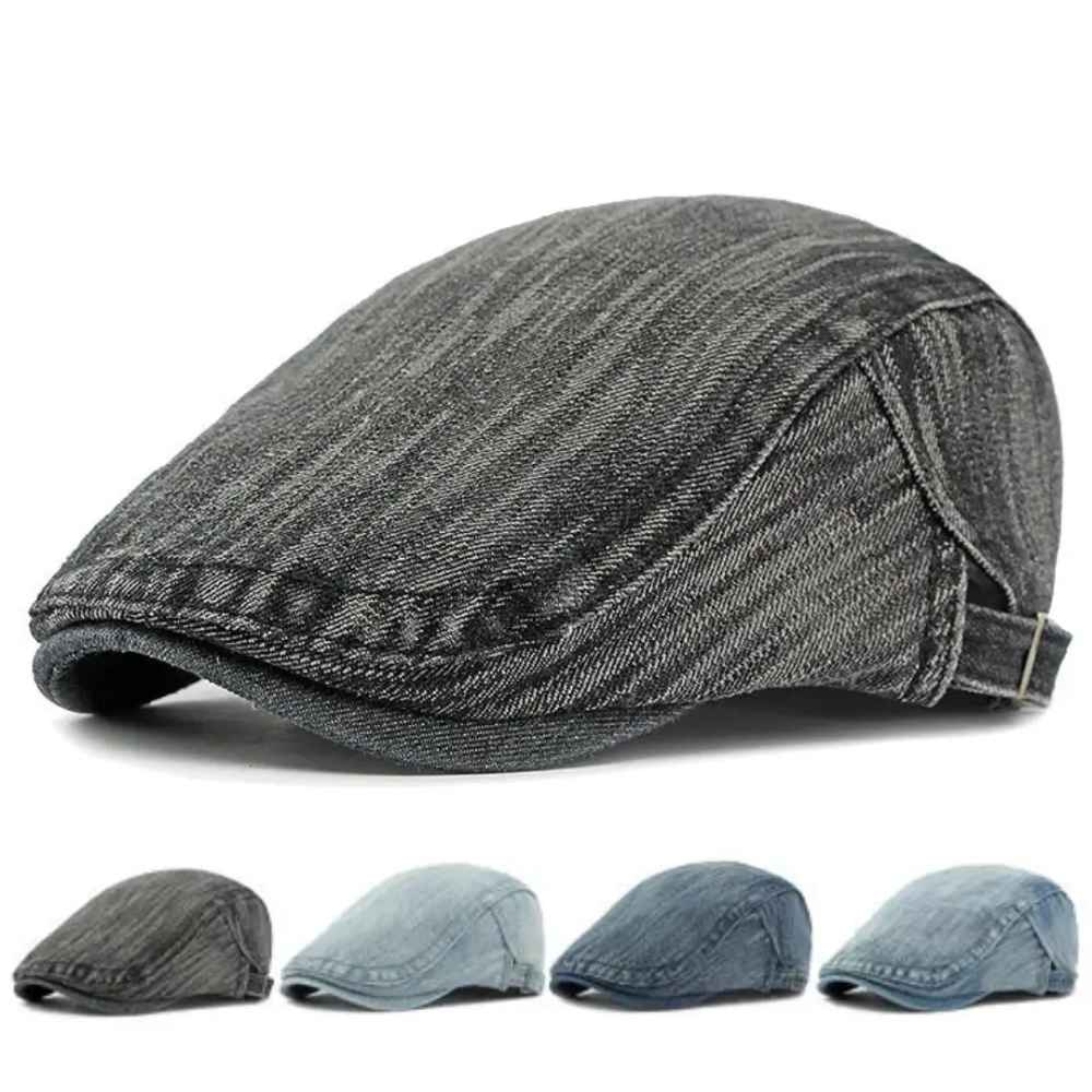 Brixton Retro Denim Flat Cap