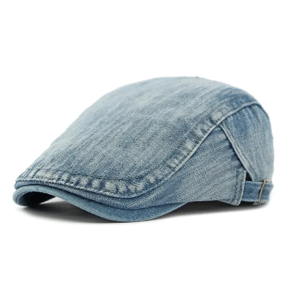 Brixton Retro Denim Flat Cap
