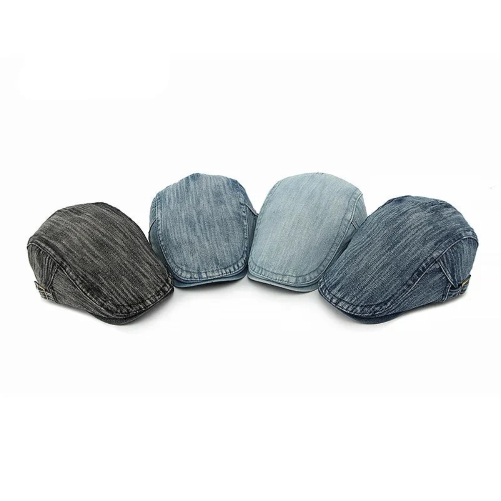 Brixton Retro Denim Flat Cap