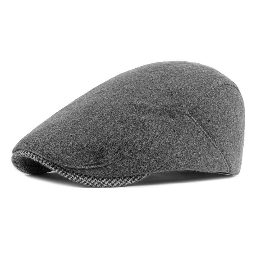 Brompton Houndstooth Detail Flat Cap
