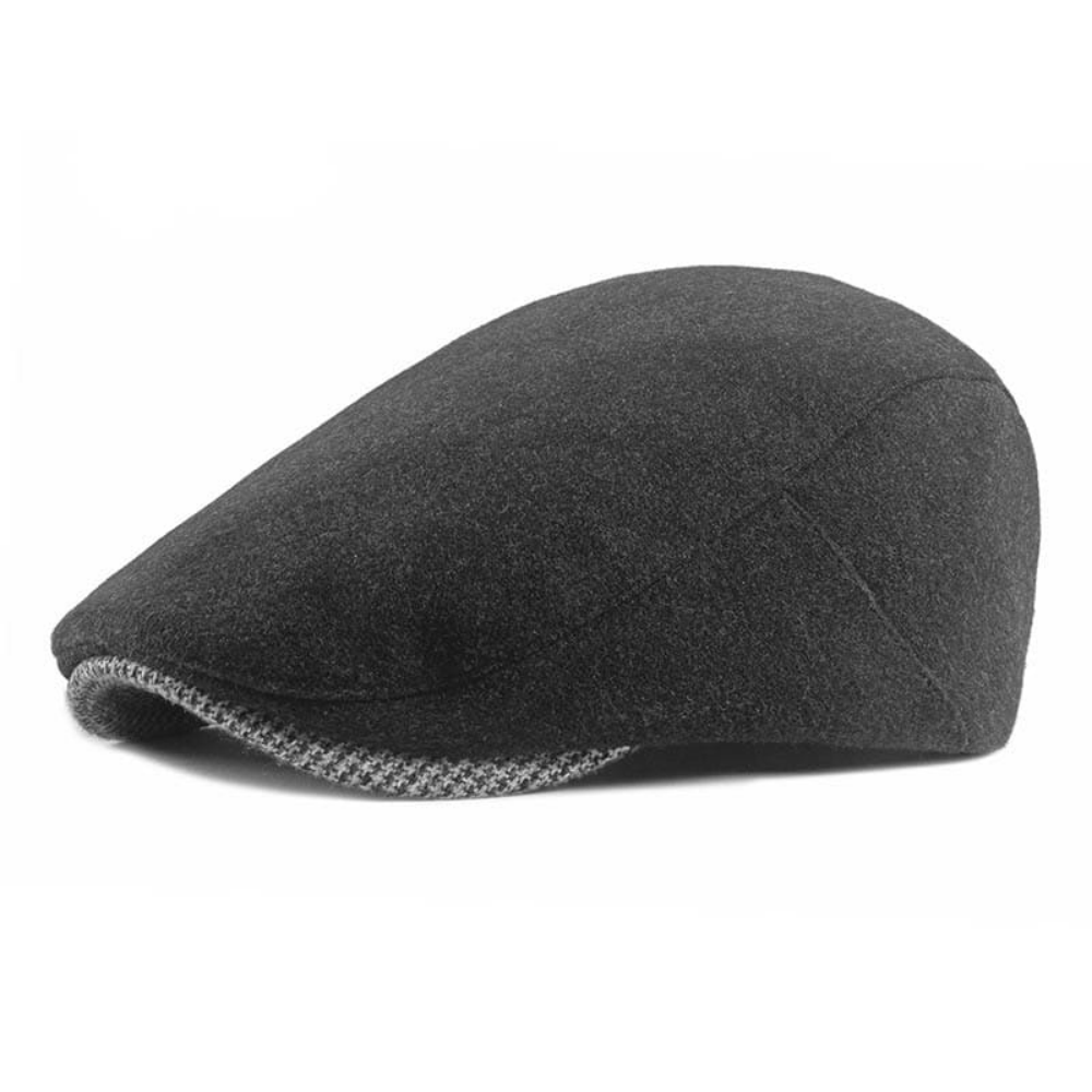 Brompton Houndstooth Detail Flat Cap