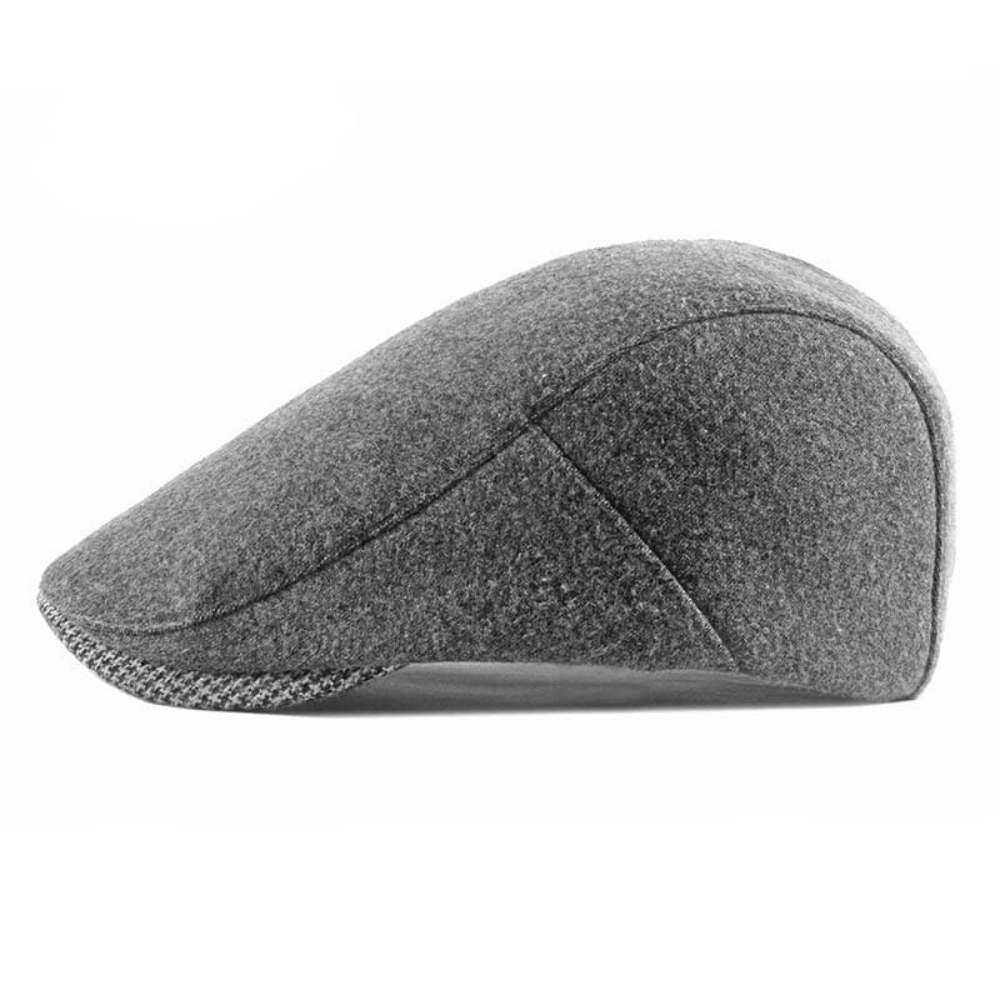 Brompton Houndstooth Detail Flat Cap