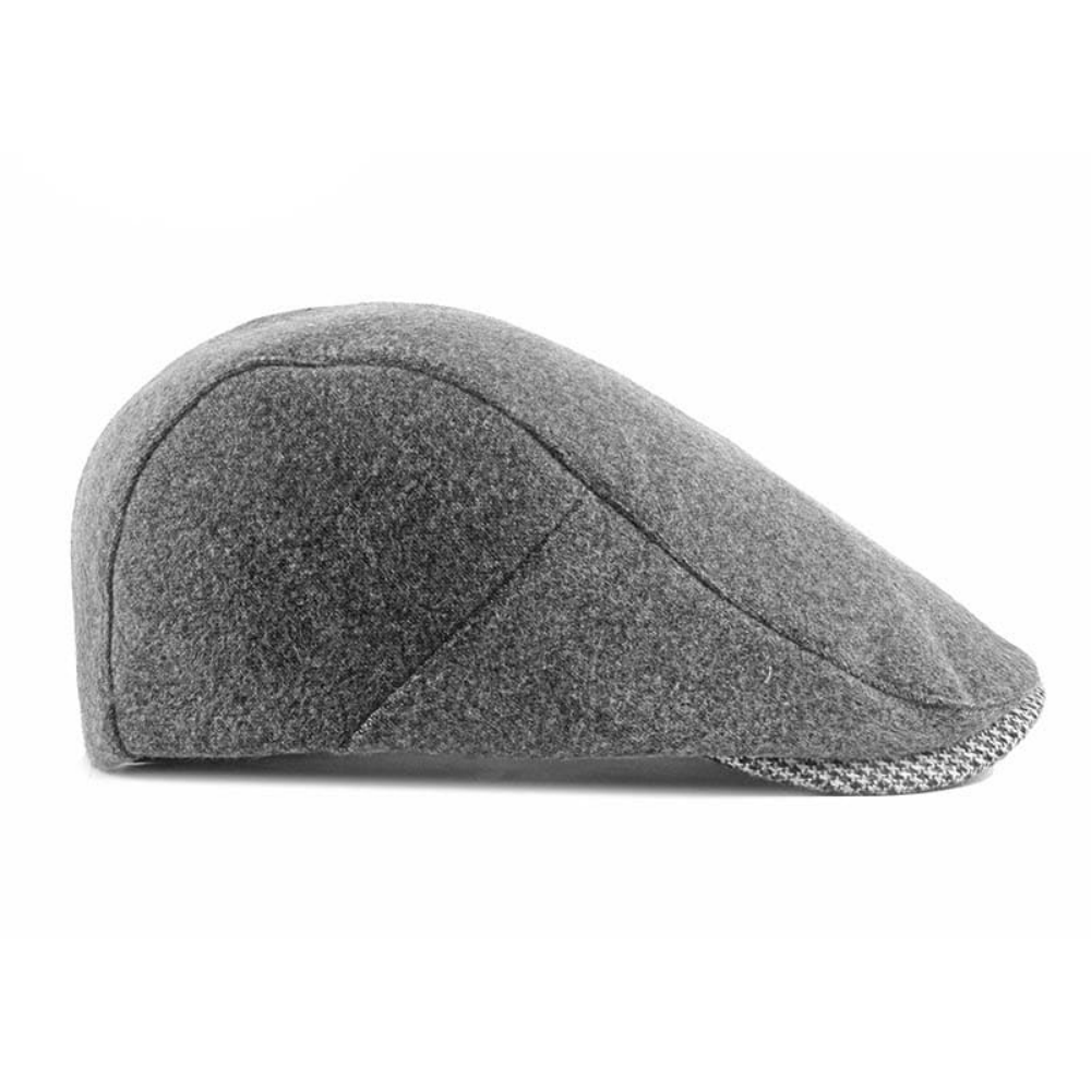 Brompton Houndstooth Detail Flat Cap