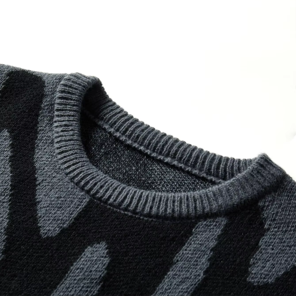 Calder Round Neck Knitted Pullover Sweater
