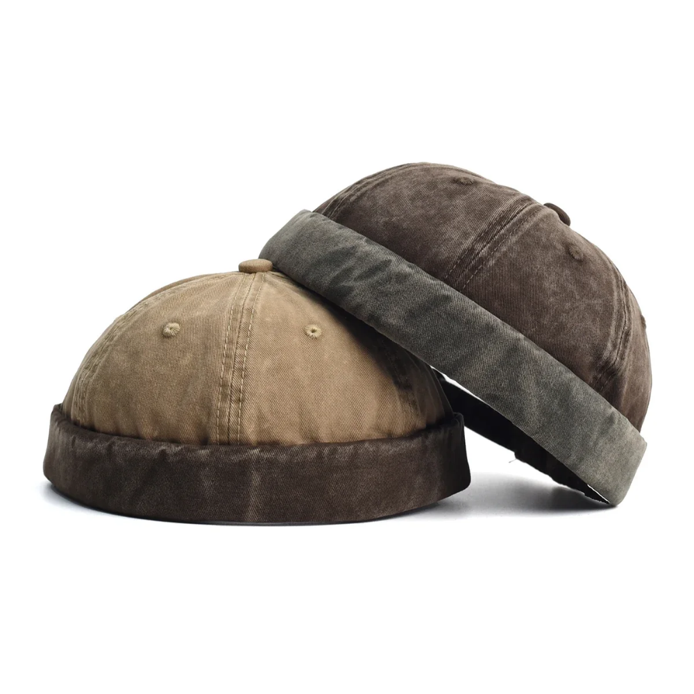 Caldwell Washed Cotton Brimless Docker Cap