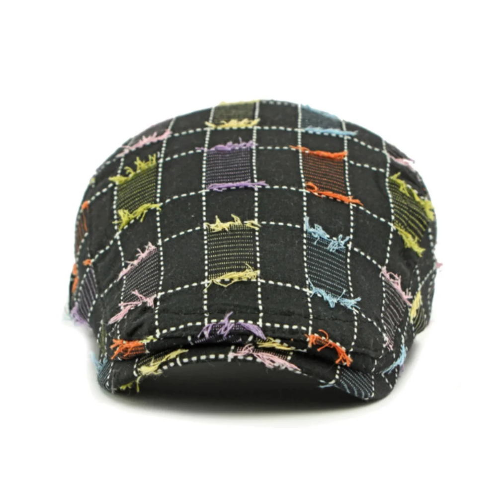Camden Plaid Patchwork Flat Cap