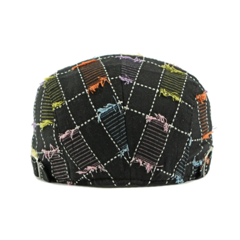 Camden Plaid Patchwork Flat Cap