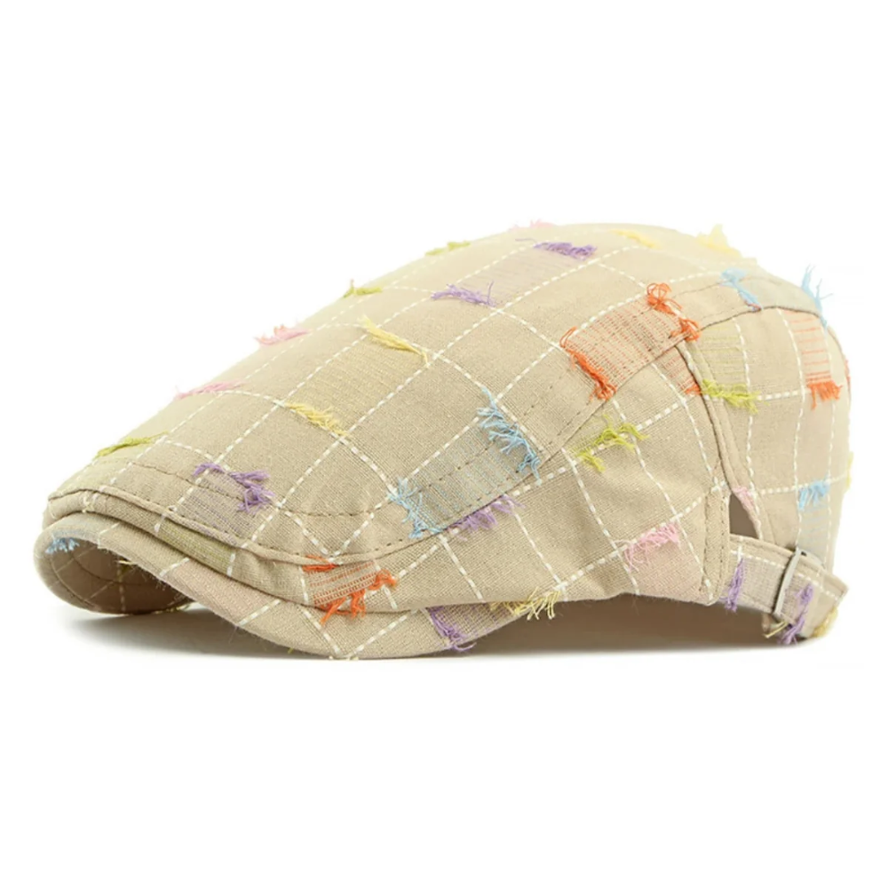 Camden Plaid Patchwork Flat Cap
