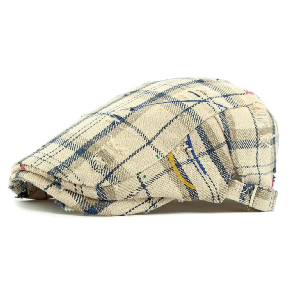 Camden Plaid Patchwork Flat Cap