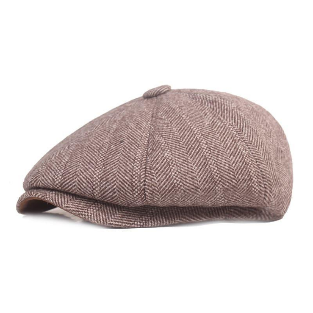 Canterbury Herringbone Earflap Newsboy Cap