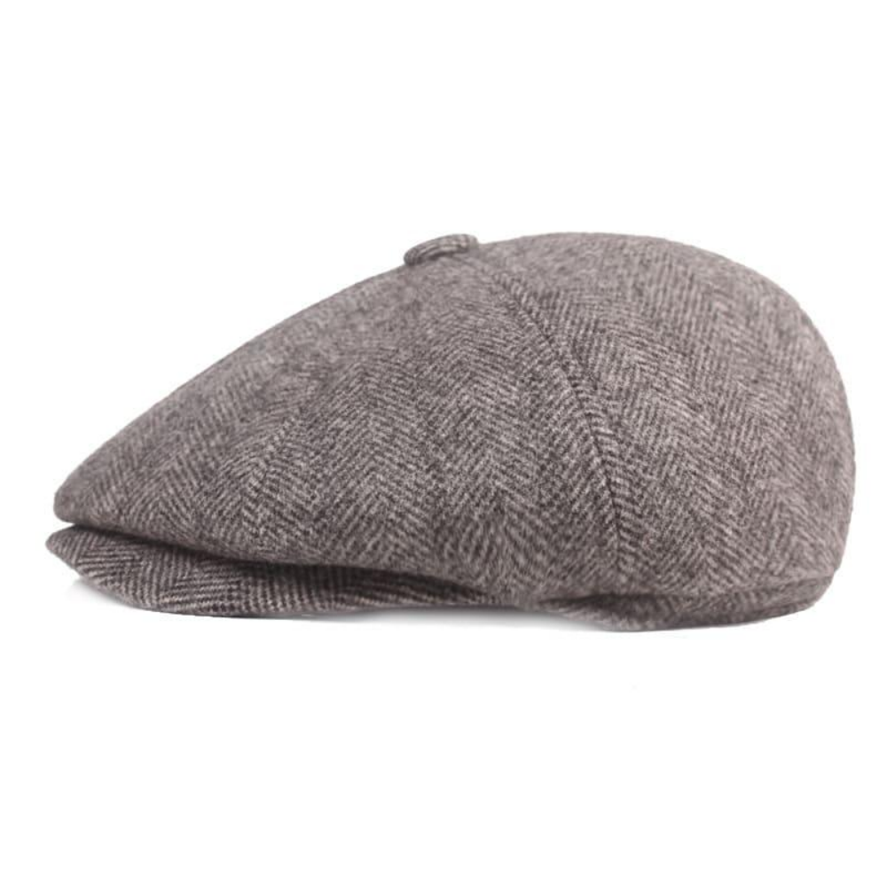 Canterbury Herringbone Earflap Newsboy Cap