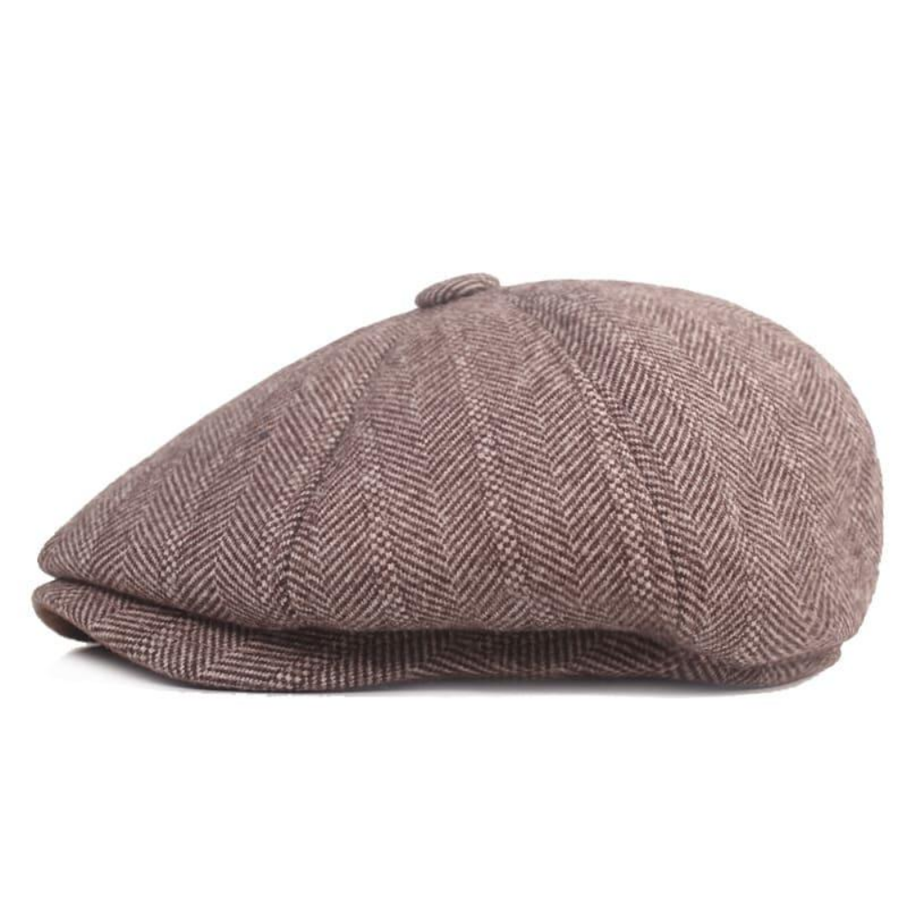 Canterbury Herringbone Earflap Newsboy Cap