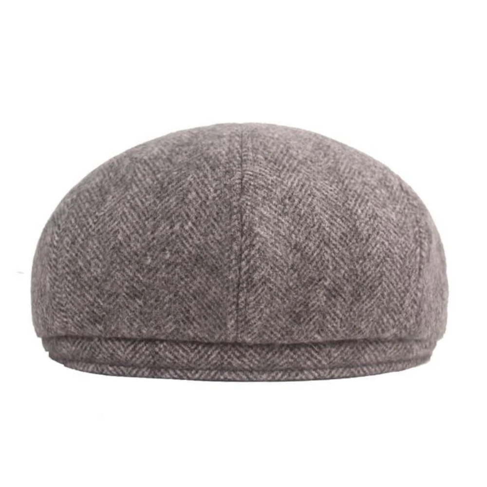 Canterbury Herringbone Earflap Newsboy Cap