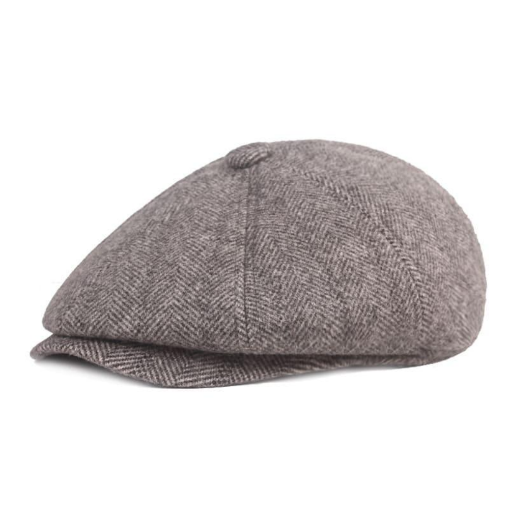 Canterbury Herringbone Earflap Newsboy Cap