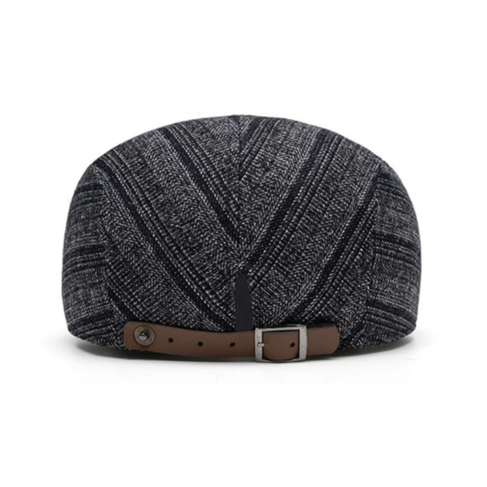 Carlisle Textured Stripe Flat Cap