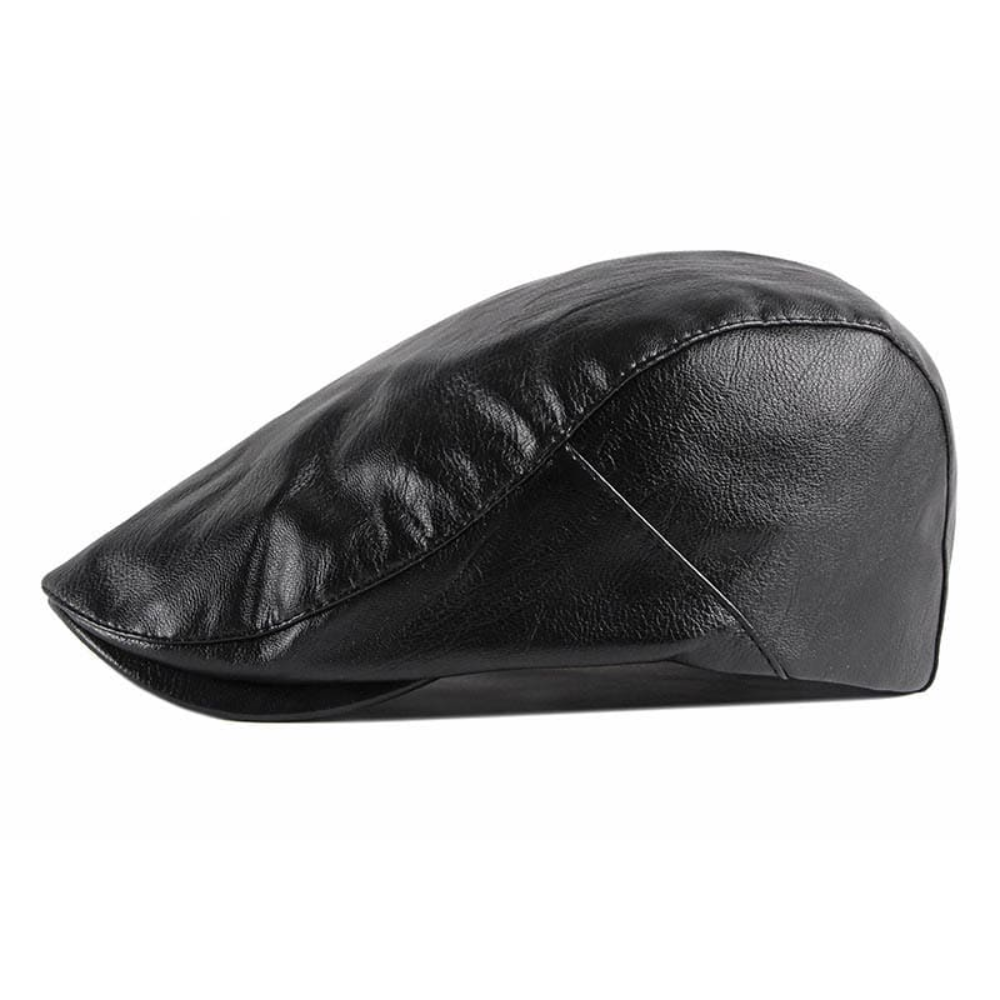 Chelsea Vintage Leather Flat Cap