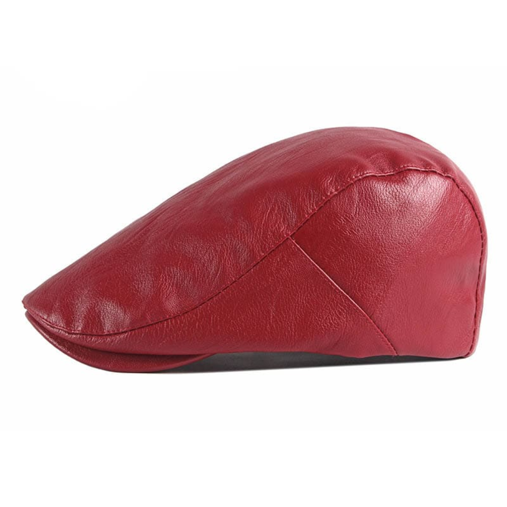 Chelsea Vintage Leather Flat Cap