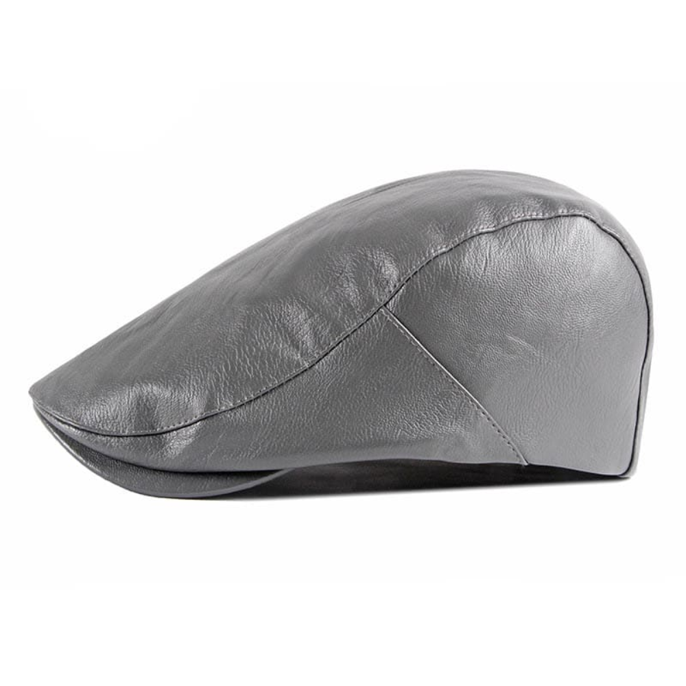 Chelsea Vintage Leather Flat Cap