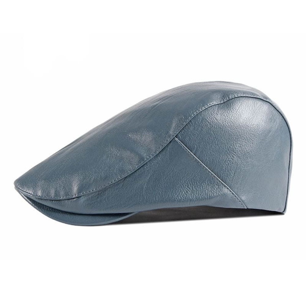 Chelsea Vintage Leather Flat Cap