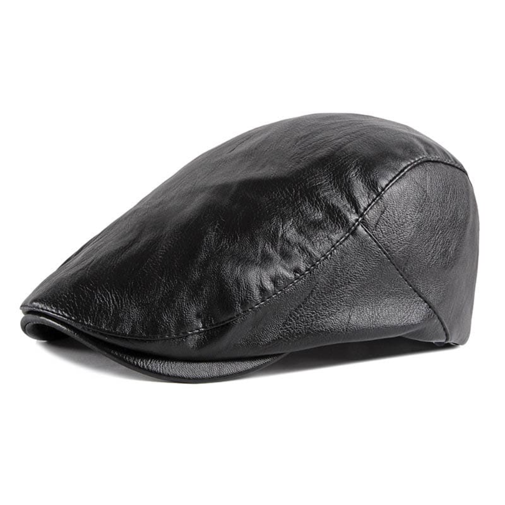 Chelsea Vintage Leather Flat Cap