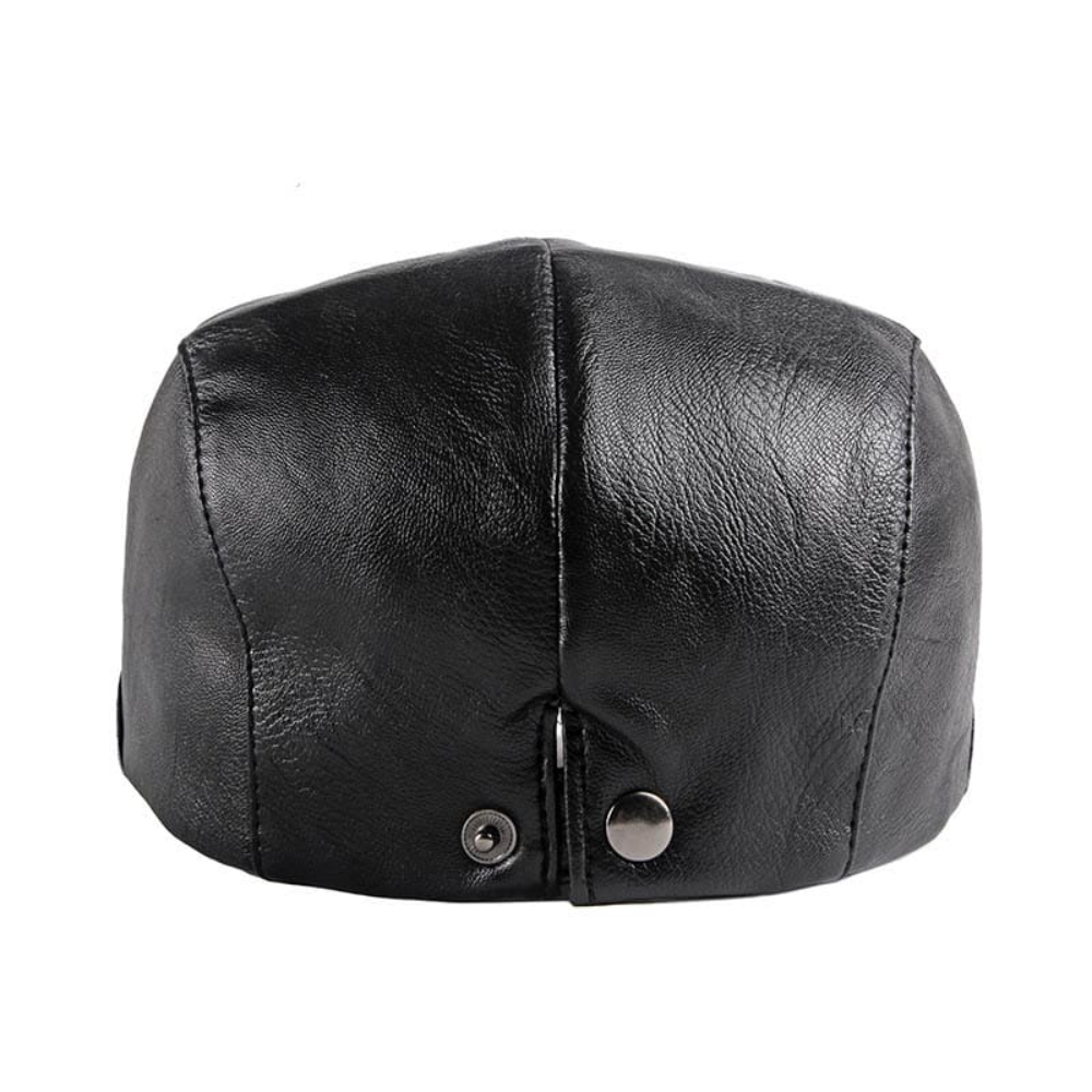 Chelsea Vintage Leather Flat Cap