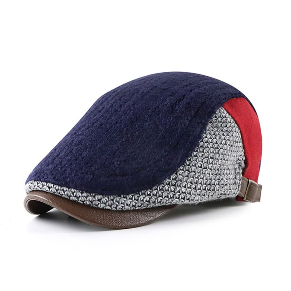 Chesterfield Winter Patchwork Cotton Flat Cap