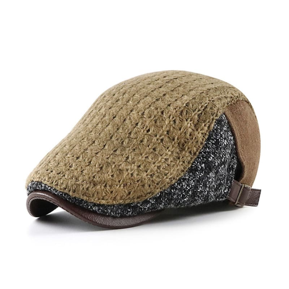 Chesterfield Winter Patchwork Cotton Flat Cap