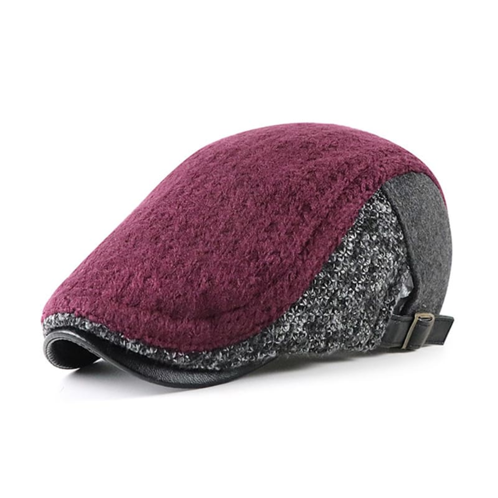 Chesterfield Winter Patchwork Cotton Flat Cap