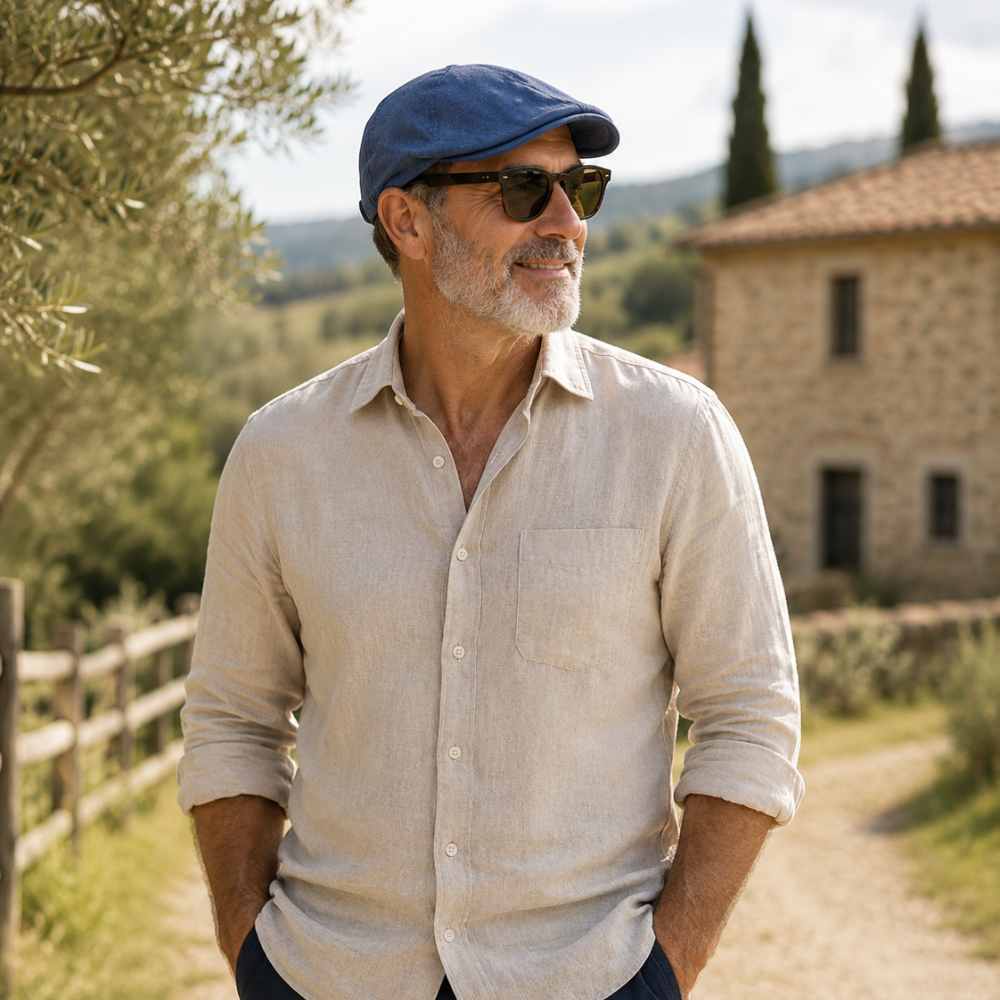Summer Cotton Flat Cap