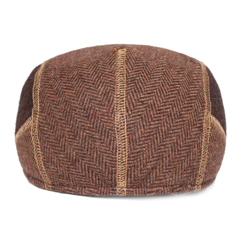 Dalton Wool Earflap Flat Cap