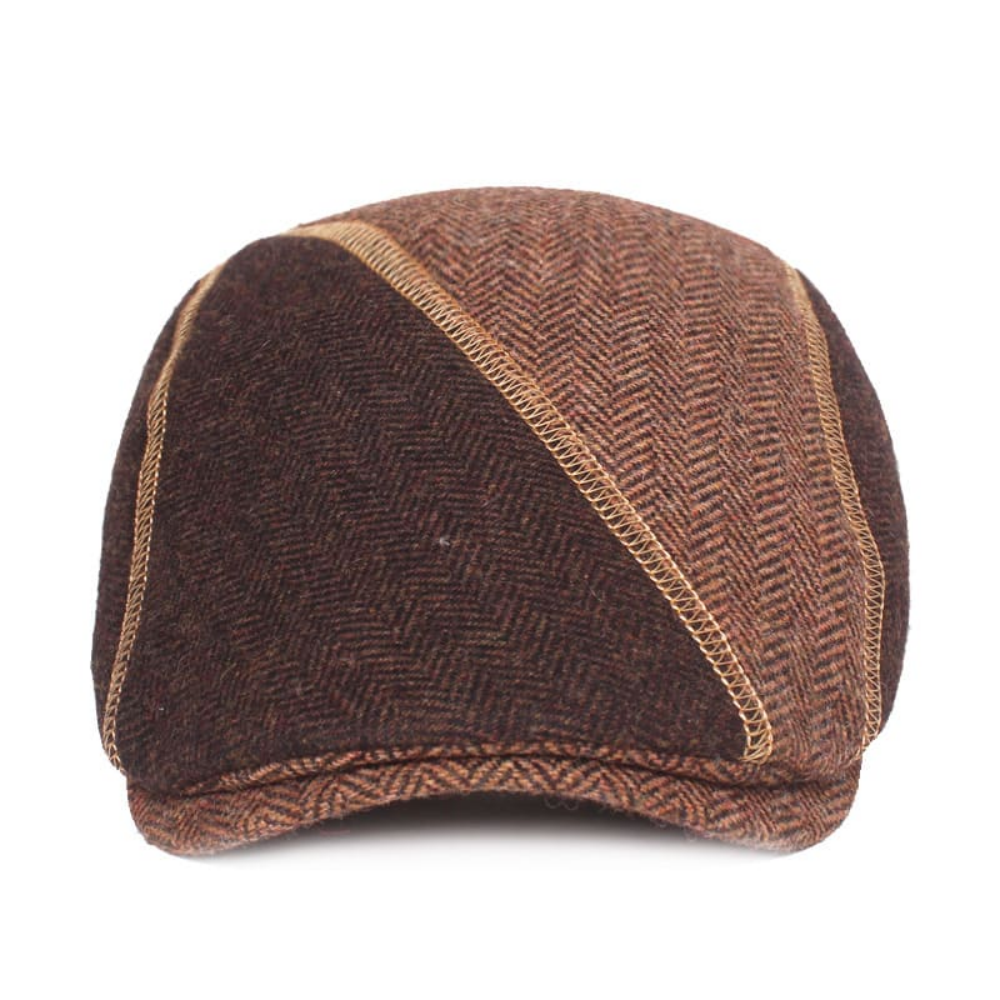 Dalton Wool Earflap Flat Cap