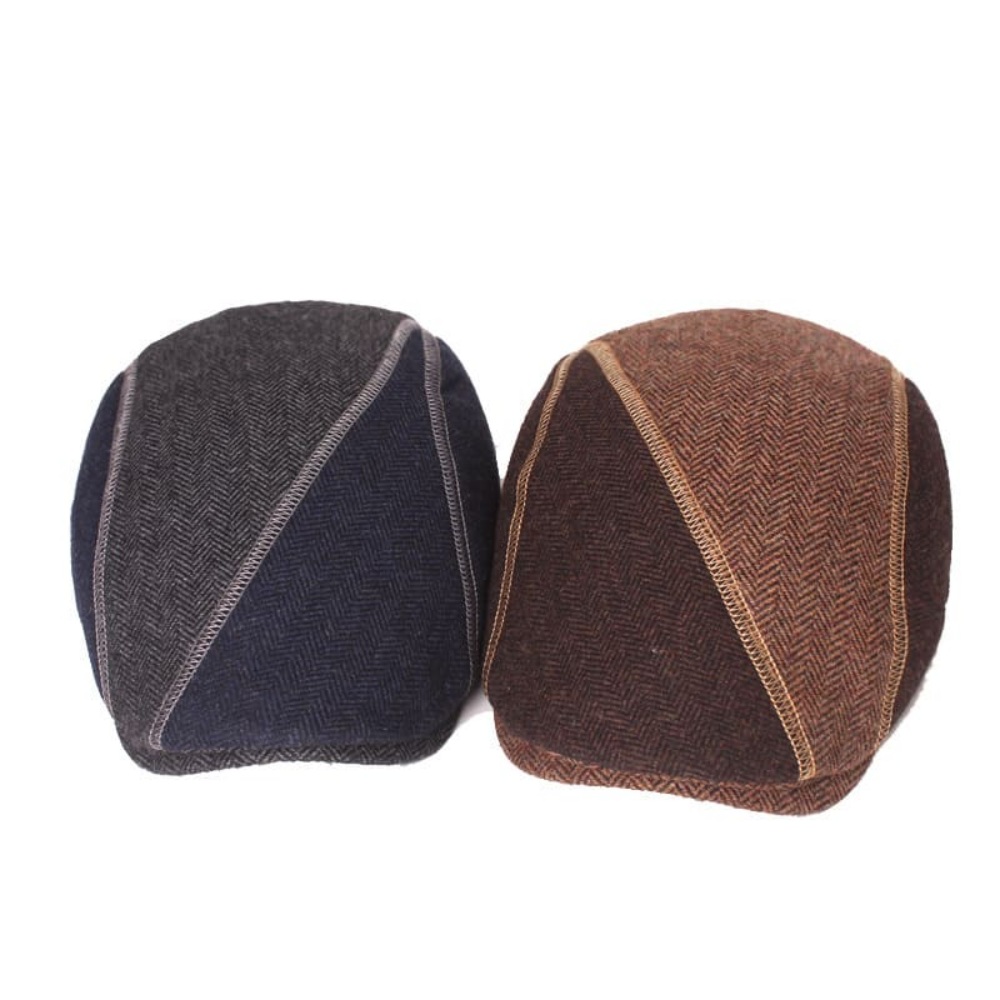 Dalton Wool Earflap Flat Cap