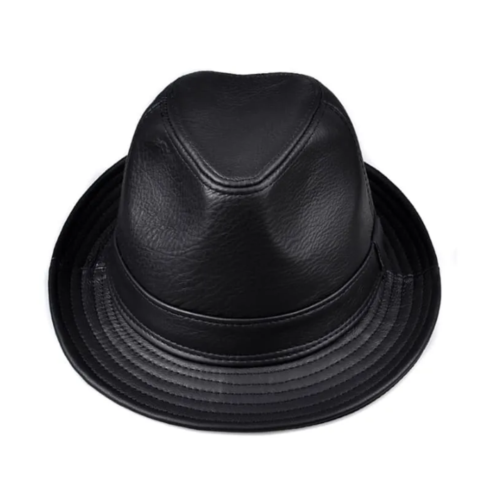 Dawson Genuine Leather Trilby Hat