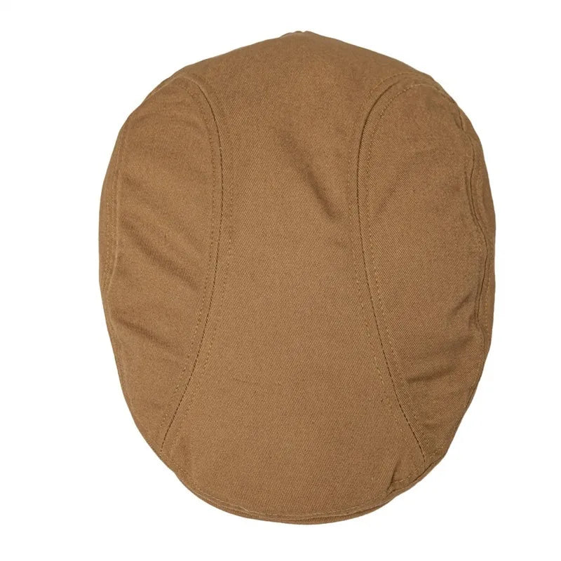 Thornton Cotton Flat Cap Classic Panel Design