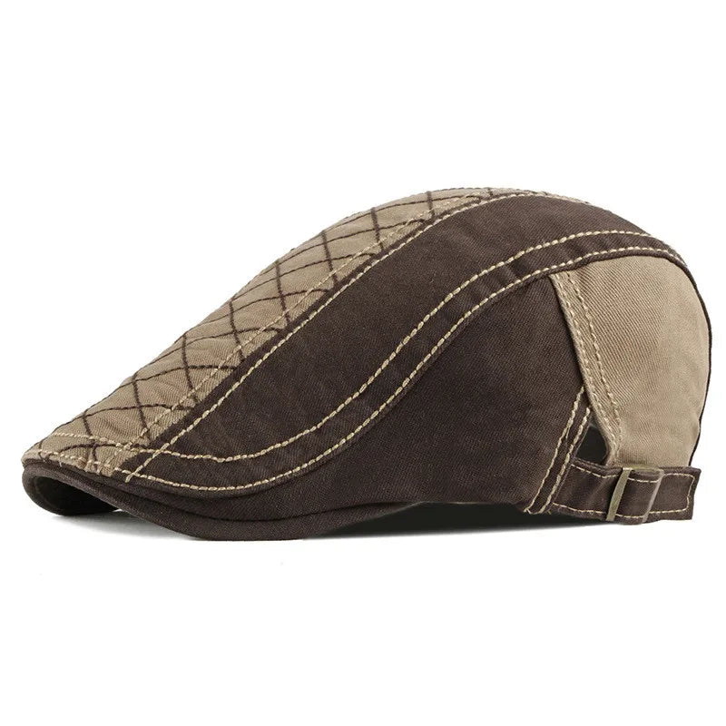 Brighton Quilted Flat Cap