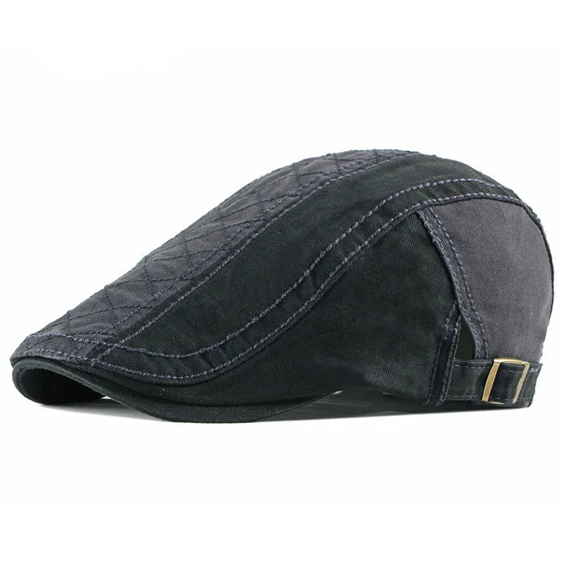 Brighton Quilted Flat Cap
