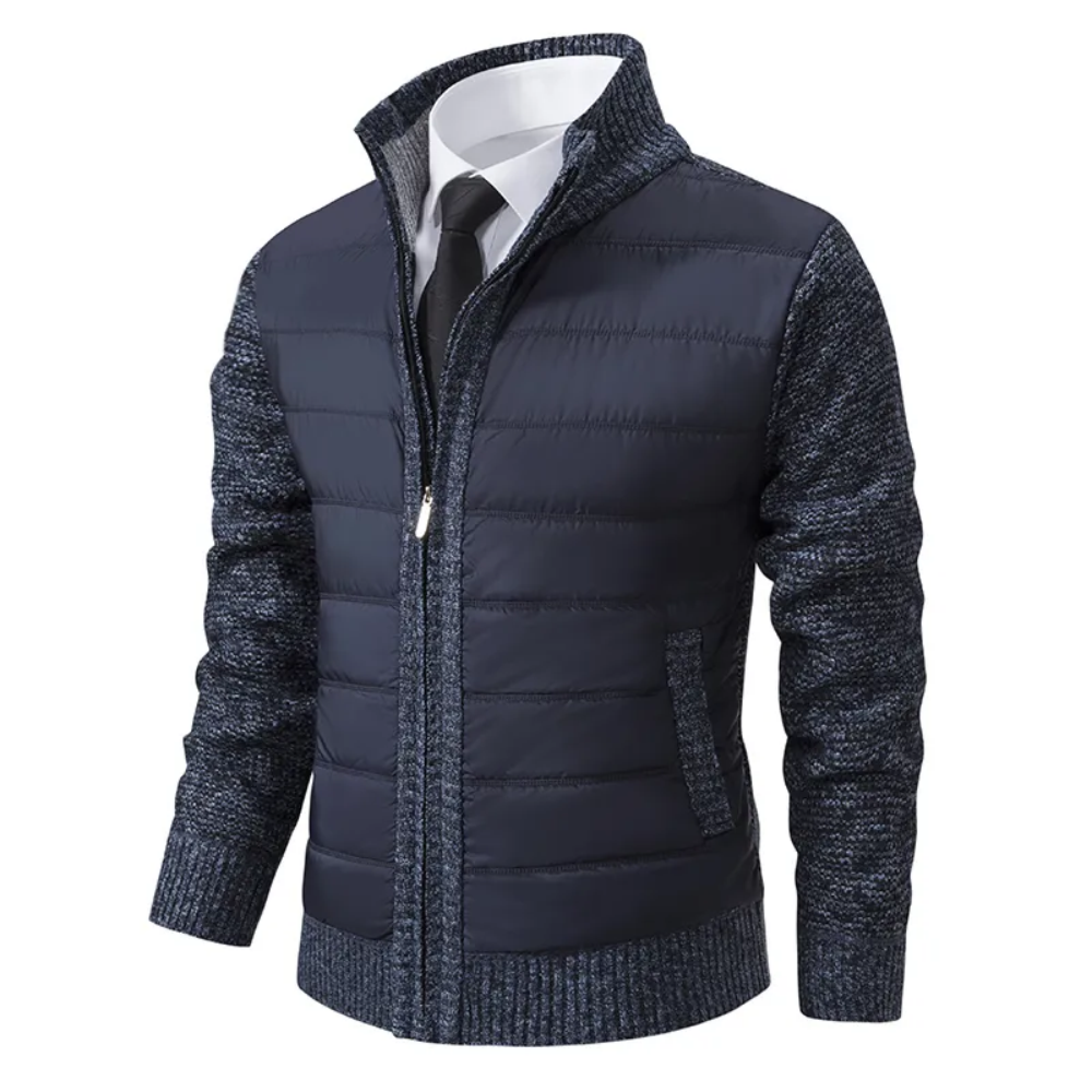 Luxurious Knit Men's Cardigan Jacket