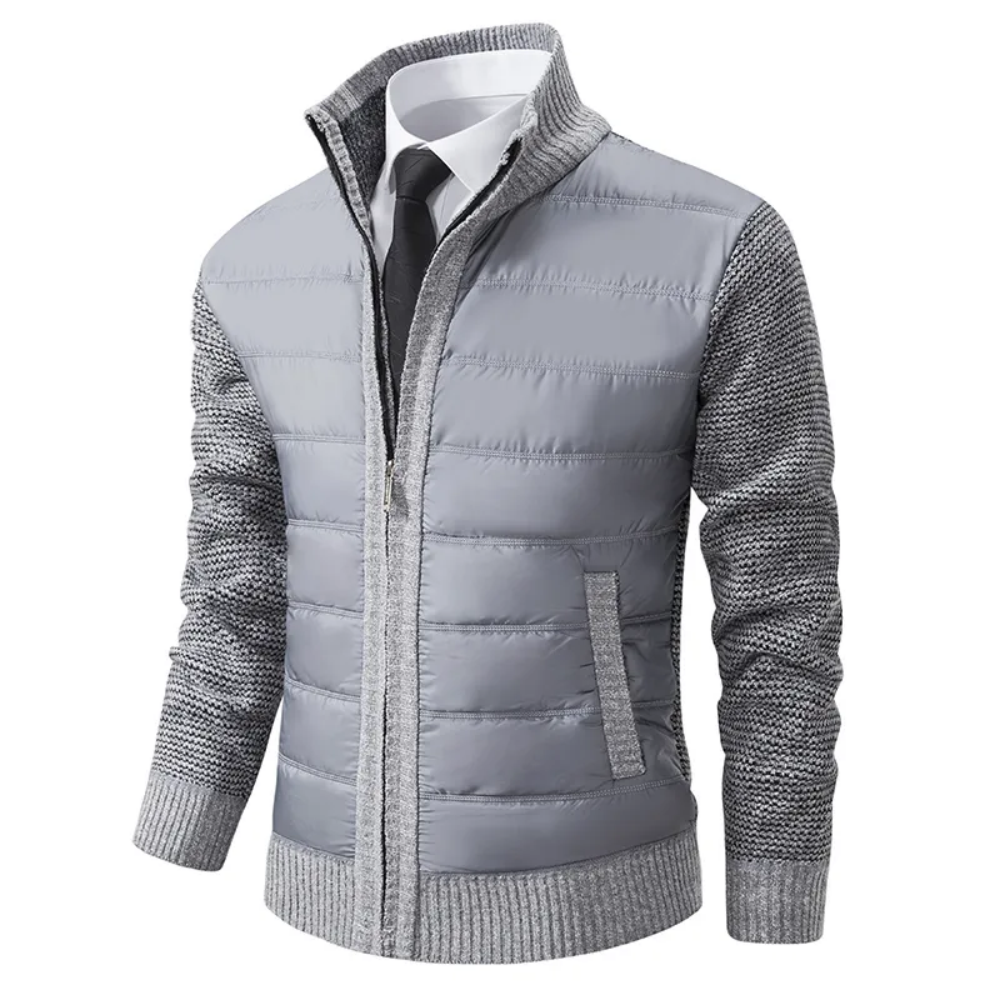 Luxurious Knit Men's Cardigan Jacket